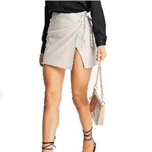 Topshop Mini Skirt Wrap Side Tie